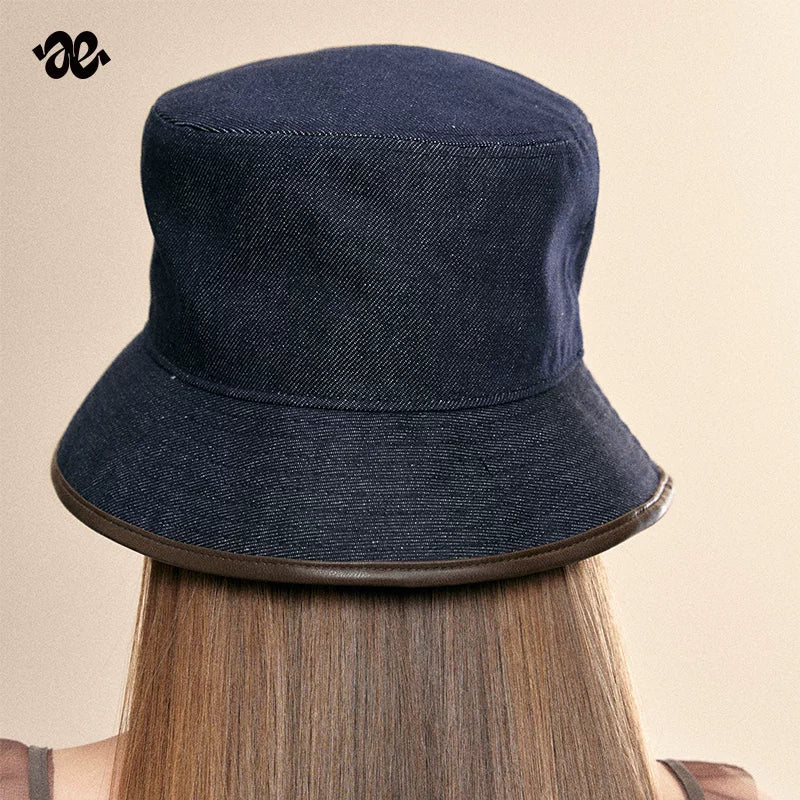 Denim Blue Sun Protection Bucket Hat
