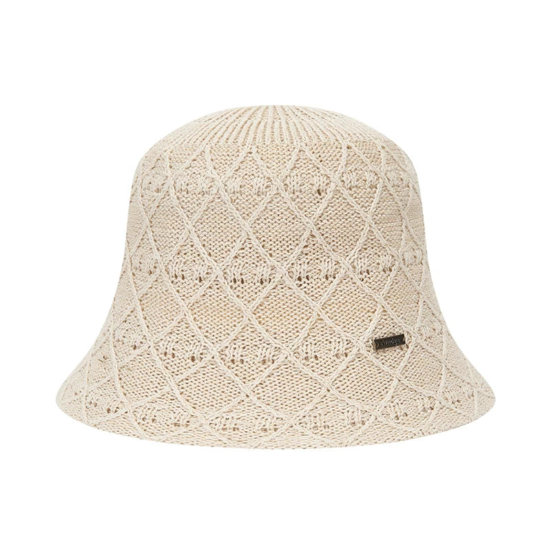 Linen Pattern Sun Protection Bucket Hat