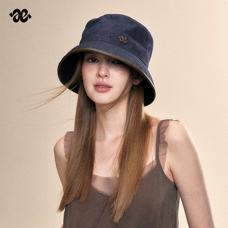 Denim Blue Sun Protection Bucket Hat – Amoge
