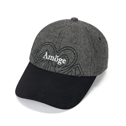 Gray Black Colorblock Sun Protection Baseball Cap
