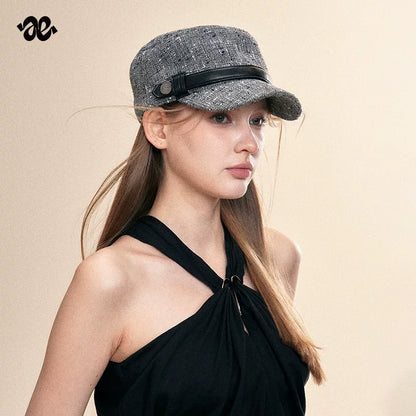 Vintage Starry Gray Equestrian Cap