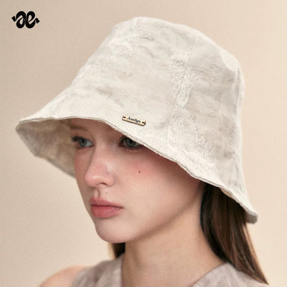 French Vintage Oatmeal Bucket Hat