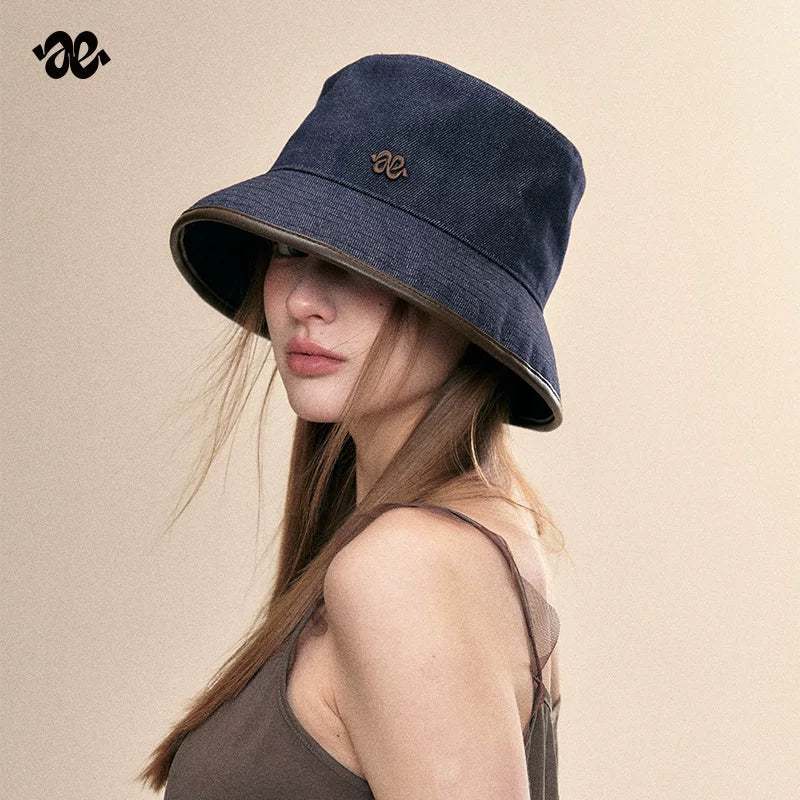 Denim Blue Sun Protection Bucket Hat