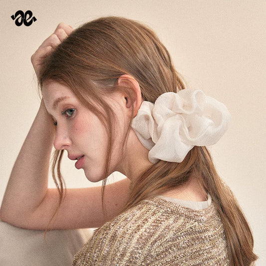Cloud Mesh Scrunchie