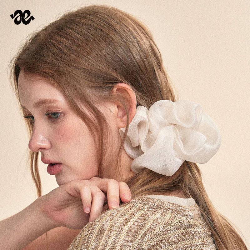 Cloud Mesh Scrunchie