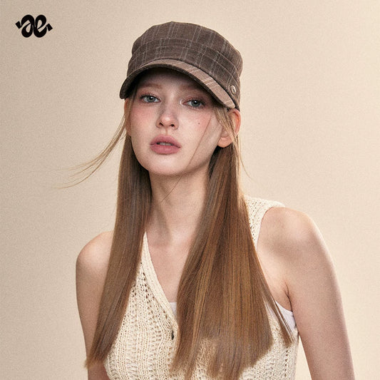 Vintage Plaid Equestrian Cap