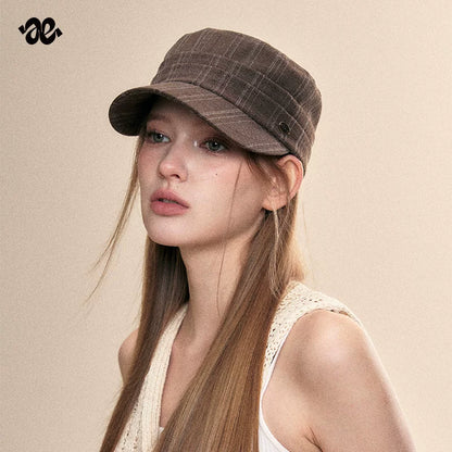 Vintage Plaid Equestrian Cap