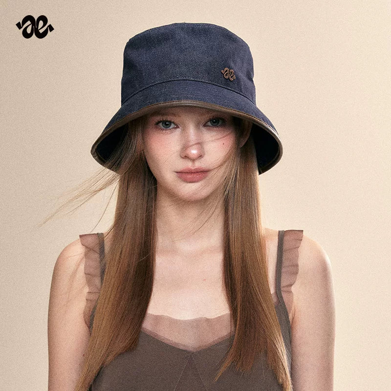 Denim Blue Sun Protection Bucket Hat