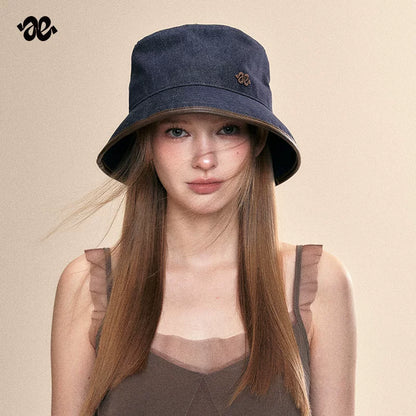 Denim Blue Sun Protection Bucket Hat