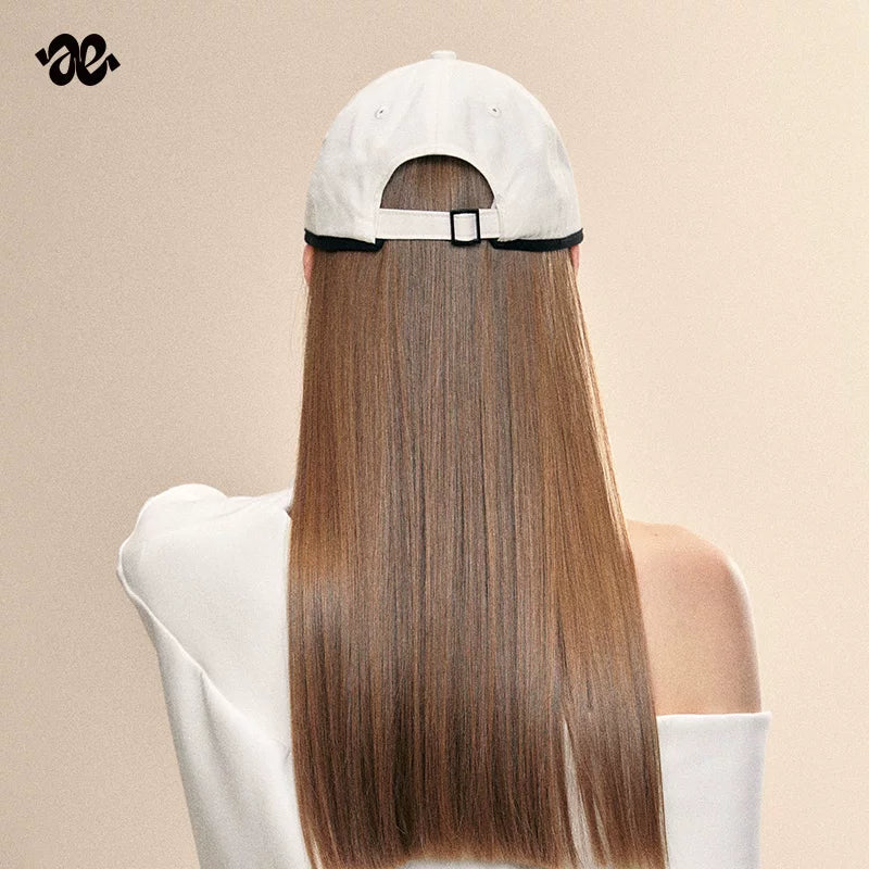 Korean Letter Embroidered Colorblock Baseball Cap