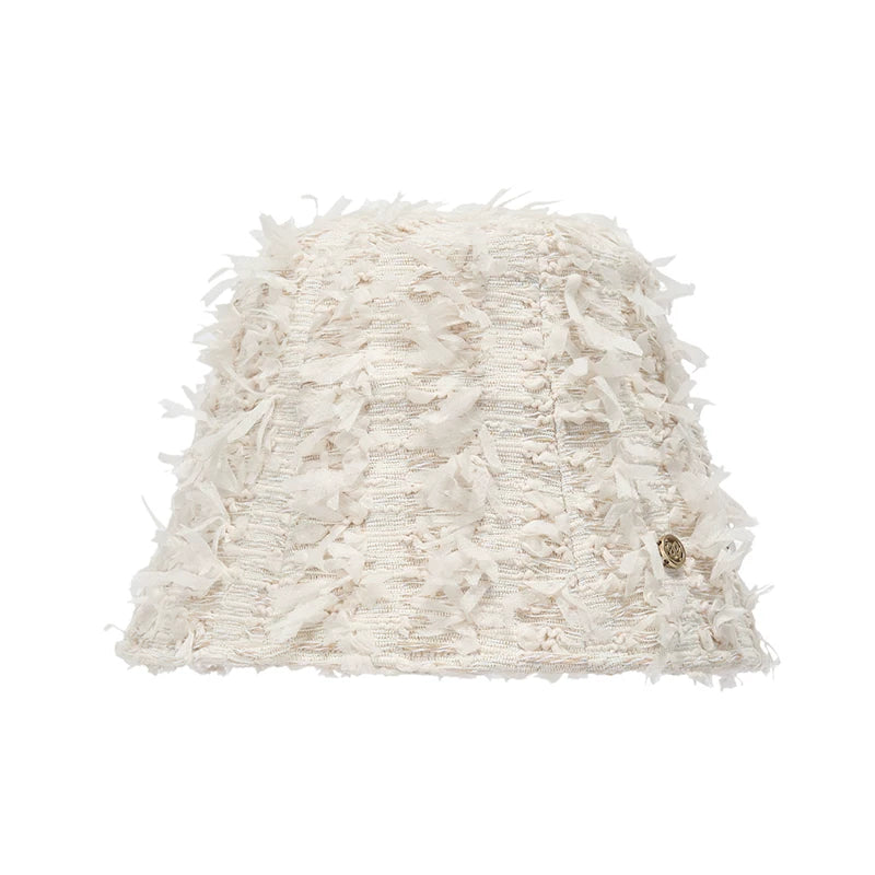 Feather Texture Sun Protection Bucket Hat