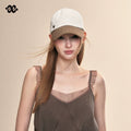 Amoge contrasting color high-end baseball cap for women 2026 new four seasons fashion simple sunshade and sun protection peaked cap