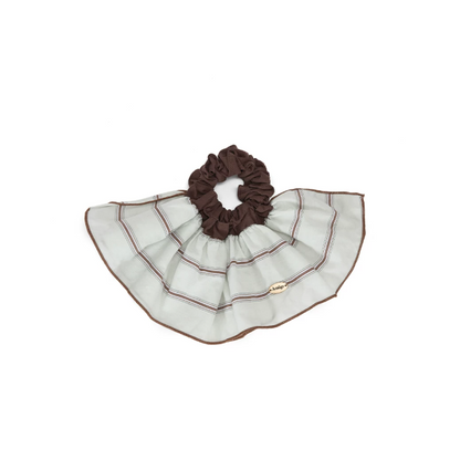 Blue Brown Cotton Hair Band